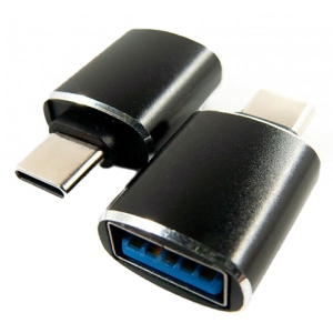 Перехідник DENGOS OTG USB-USB-C Black (ADP-018)
