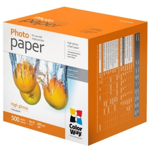 Фотопапір 10х15 Colorway 10х15см 260г/м2 глянцевая 500л. (PG2605004R)