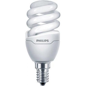 Лампочка люмінесцентна компактна Philips E14 8W 220-240V WW 1PF/6 Tornado T2 mini