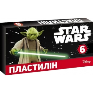 Пластилін класичний Мицар STAR WARS 6 цветов 105 г укр. (237494)