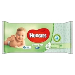 Серветки вологі для дітей Huggies Natural Care 56 шт. (5029053550152)