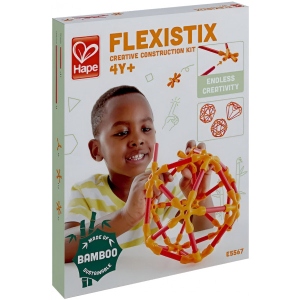 Дерев'яний конструктор Hape Flexistix Будівництво 66 деталей бамбуковий (E5567)