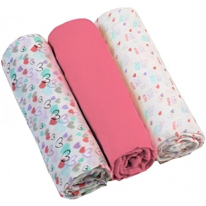 Набір пелюшок BabyOno 3 шт. Pink (348/02)