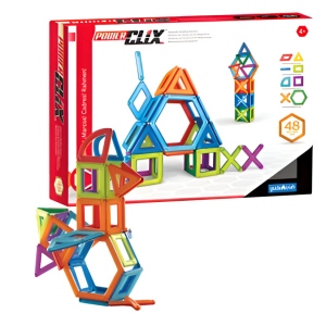 Магнітний конструктор Guidecraft PowerClix Frames, 48 деталей (G9200)