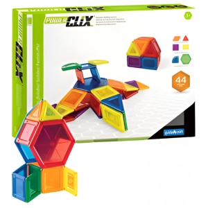 Магнітний конструктор Guidecraft PowerClix Solids, 44 деталі (G9421)