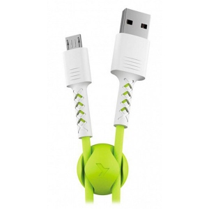 Кабель Pixus Soft Micro-USB White/Lime (PXS SMW/L) купити в Києві