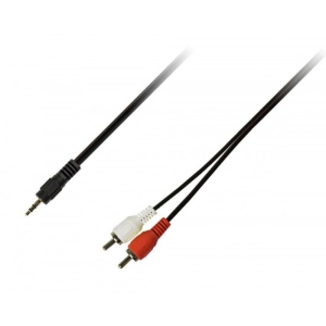 Кабель 3.5 мм -3.5 мм Piko AUX 3.5mm M - 2xRCA M 3m (1283126473906)