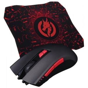 Миша дротова ігрова Piko FX72 (1283126489495) Black USB + килимок