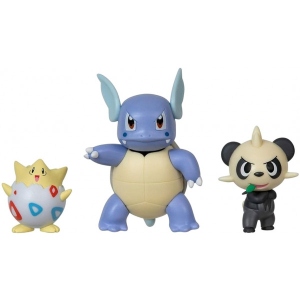 Набір ігрових фігурок Pokemon W17 - ТОГЕПІ, ПАНЧАМ, ВАРТОРТЛ (PKW3051) ціни