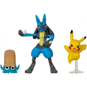 асортимент Набір ігрових фігурок Pokemon W17 - ОМАНАЙТ, ПІКАЧУ, ЛУКАРІО (PKW3054)