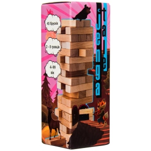 порівняти ціни на Настільна гра розважальна (5-7 років) Strateg Дженга "Jenga Tale", укр (30965)