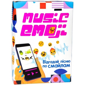 Настільна гра розважальна (12+) Strateg Music Emoji українською мовою (30249)