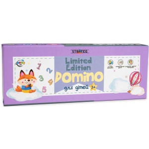 Настільна гра розвиваюча (3-4 роки) Strateg Domino Limited edition фіолетова (30327)