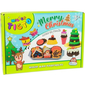 Ліплення з тіста Strateg Містер тісто Merry Christmas українською мовою (41022)