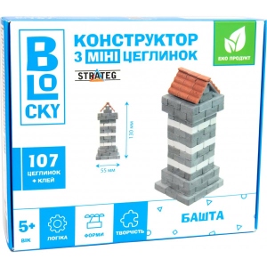 Конструктор з природних матеріалів Strateg BLOCKY Башта  (31022)