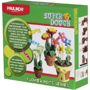 Маса для ліплення Paulinda Super Dough Квіти в горщиках (PL-081142)