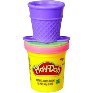 Матеріали Hasbro Play-Doh баночка з фігуркою морозива на кришці (E3365_E3410)