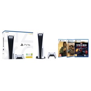 Ігрова приставка PlayStation 5 + PS5 Uncharted: Legacy of Thieves Collection + PS5 Death Stranding Director's Cut + PS5 Marvel`s Spider-Man: Miles Morales Ultimate Edition