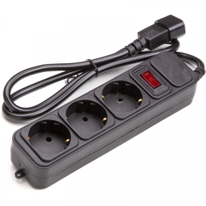 Мережевий фільтр PowerPlant (PPUA10M10S3) 1.0 м 3x1.5мм2 10А 3 розетки