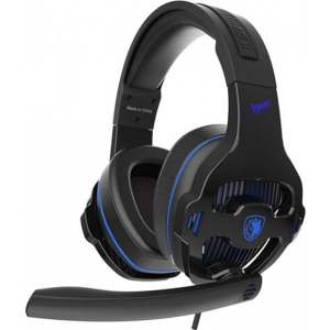 Гарнітура дротова ігрова Sades SA-726 Ppower Black/Blue (sa726blj)