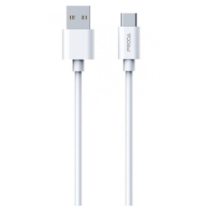 Уцінка - Кабель синхронізації даних Proda PD-B72a Type-C 2.4А White (PD-B72a-WHT)