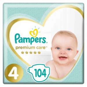 Одноразові підгузки Pampers Premium Care Розмір 4 Maxi (9-14 кг), 104 шт. (81689715)