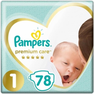 Одноразові підгузки Pampers Premium Care New Born Розмір 1 (2-5 кг), 78 шт. (81737927)
