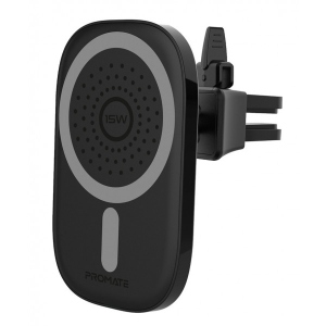 Автомобільний зарядний пристрій Promate Ventmag-15w Black