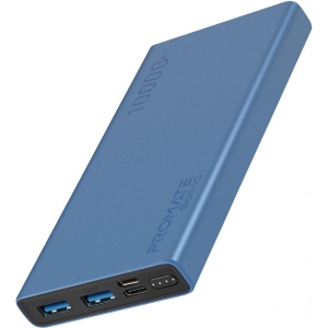Батарея мобільна Promate Bolt-10 10000mAh Blue