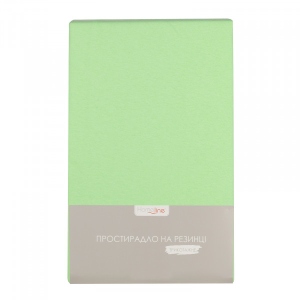 Простирадло полуторне Home Line трикотажне на резинці салатовий 160х200 (162600)
