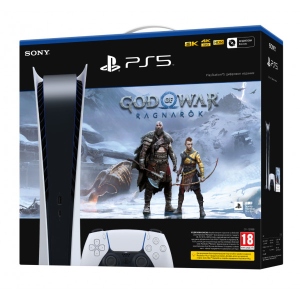 Ігрова приставка PlayStation 5 Digital Edition + PS5 God of War Ragnarök (код)