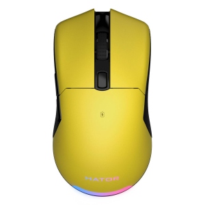 Миша бездротова ігрова Hator Pulsar 2 PRO Wireless Yellow (HTM-532)