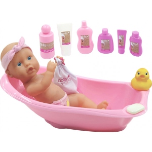 Пупс класичний DollsWorld З набором для купання (8855G)
