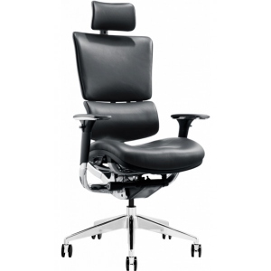 Крісло офісне GT Racer X-807 Leather Black (P-02)