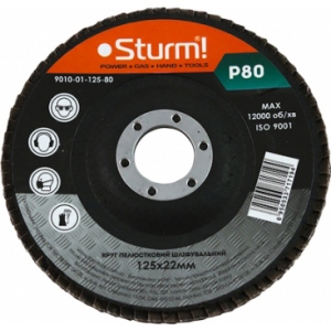Круг шліфувальний Sturm 9010-01-125-80 125x22 №80