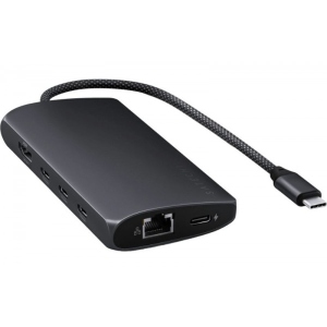 Хаб USB Satechi USB-C Multiport Adapter 8K with Ethernet V3 Midnight (ST-P8KED)