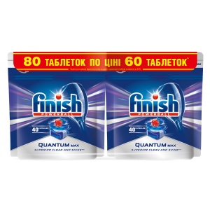 Таблетка для посудомийної машини Finish QUANTUM 40+40 (-50% on 2nd)