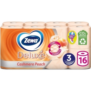 Туалетний папір Zewa Deluxe персик трехслойная 16 рулонов (7322540201192)