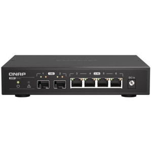 Коммутатор локальної мережі (Switch) QNAP QSW-2104-2S купити