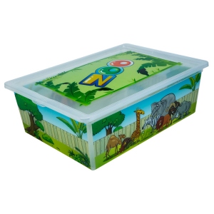 Короб для зберігання Qutu Light Box с/к ZOO 25 л