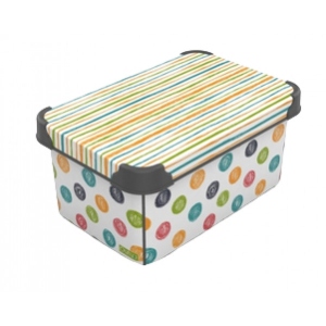 Короб для зберігання Qutu Style Box з/к Colored Zigzag 5 л