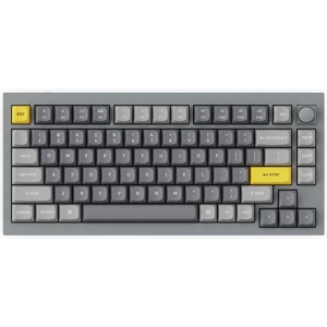 Клавіатура дротова Keychron Q1 84 Key QMK Gateron Phantom Silver Hot-Swap RGB Knob ENGLISH Grey (Q1N5_KEYCHRON)