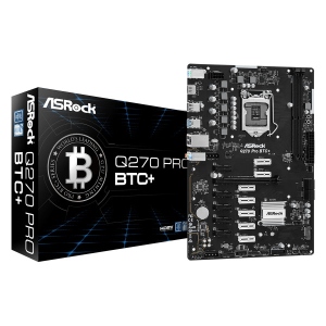 Материнська плата ASRock Q270 PRO BTC+