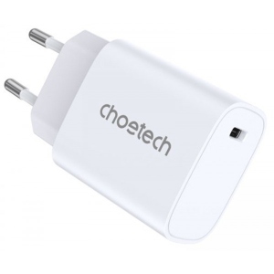 Мережевий зарядний пристрій Choetech USB-С 20W PD/QC (Q5004-EU-WH)