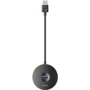 Хаб USB Baseus Round Box USB3.0 to USB3.0+3xUSB2.0 10 см Black (CAHUB-F01)