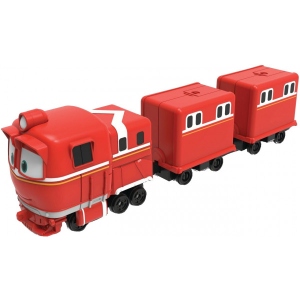 Базова машинка Robot Trains Паровозик з двома вагонами Альф (80180) Київ