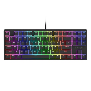 Клавіатура дротова ігрова Hator Rockfall 2 Optica Black TKL Black (HTK-730)