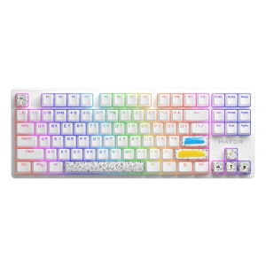 Клавіатура дротова ігрова Hator Rockfall 2 Mecha TKL Authentic Edition White (HTK-531)