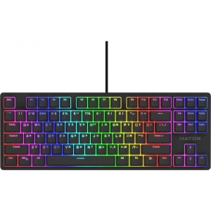 Клавіатура дротова ігрова Hator Rockfall 2 Mecha TKL Orange USB Black (HTK-520)