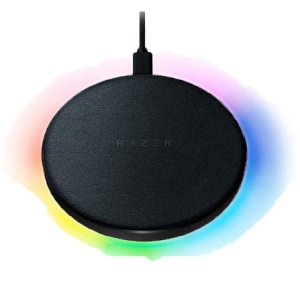 Зарядний пристрій Razer Chroma Charging Pad 10W Fast WL Charger RGB Black (RC21-01600100-R371)